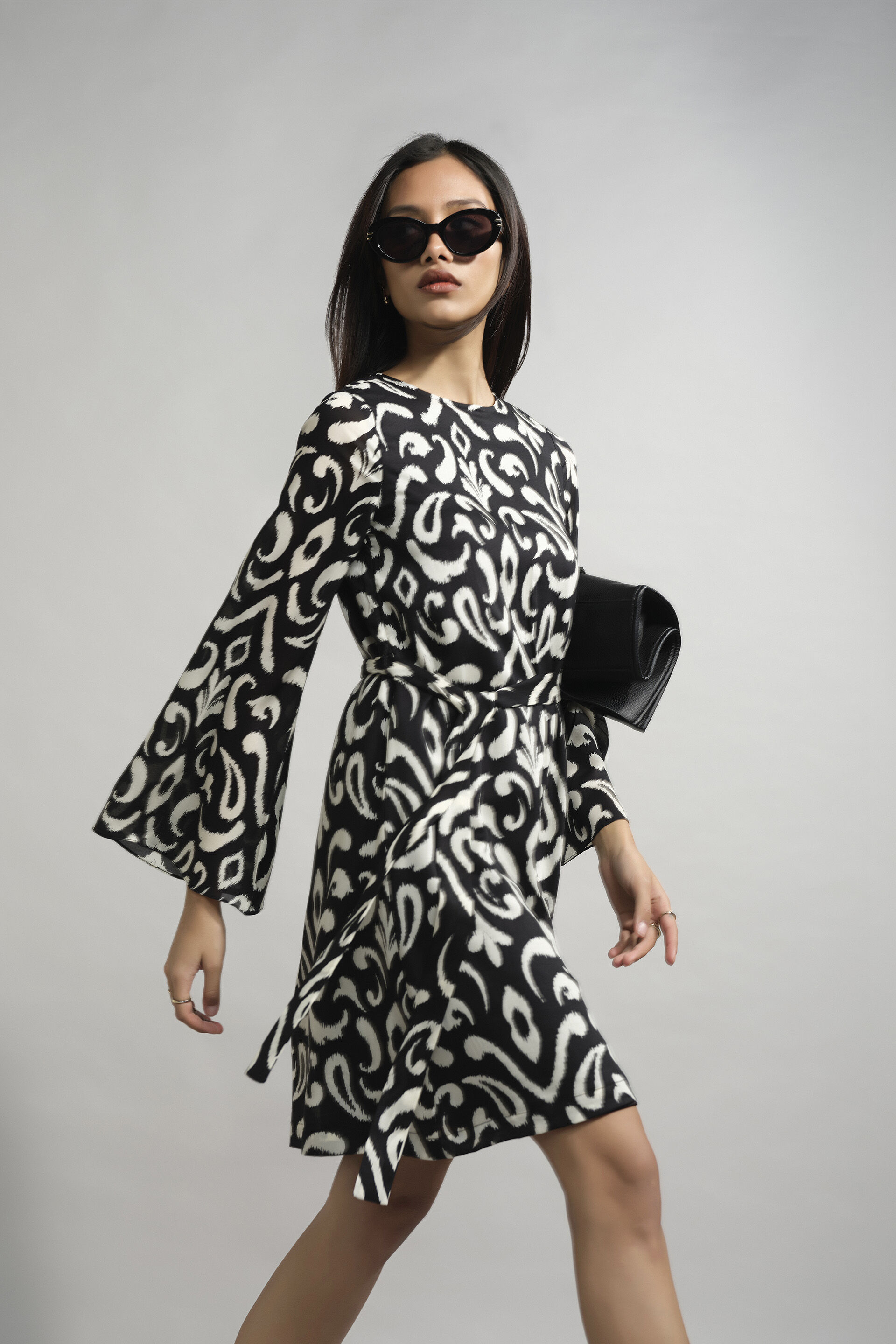 Illusory Dress, Black, image 3